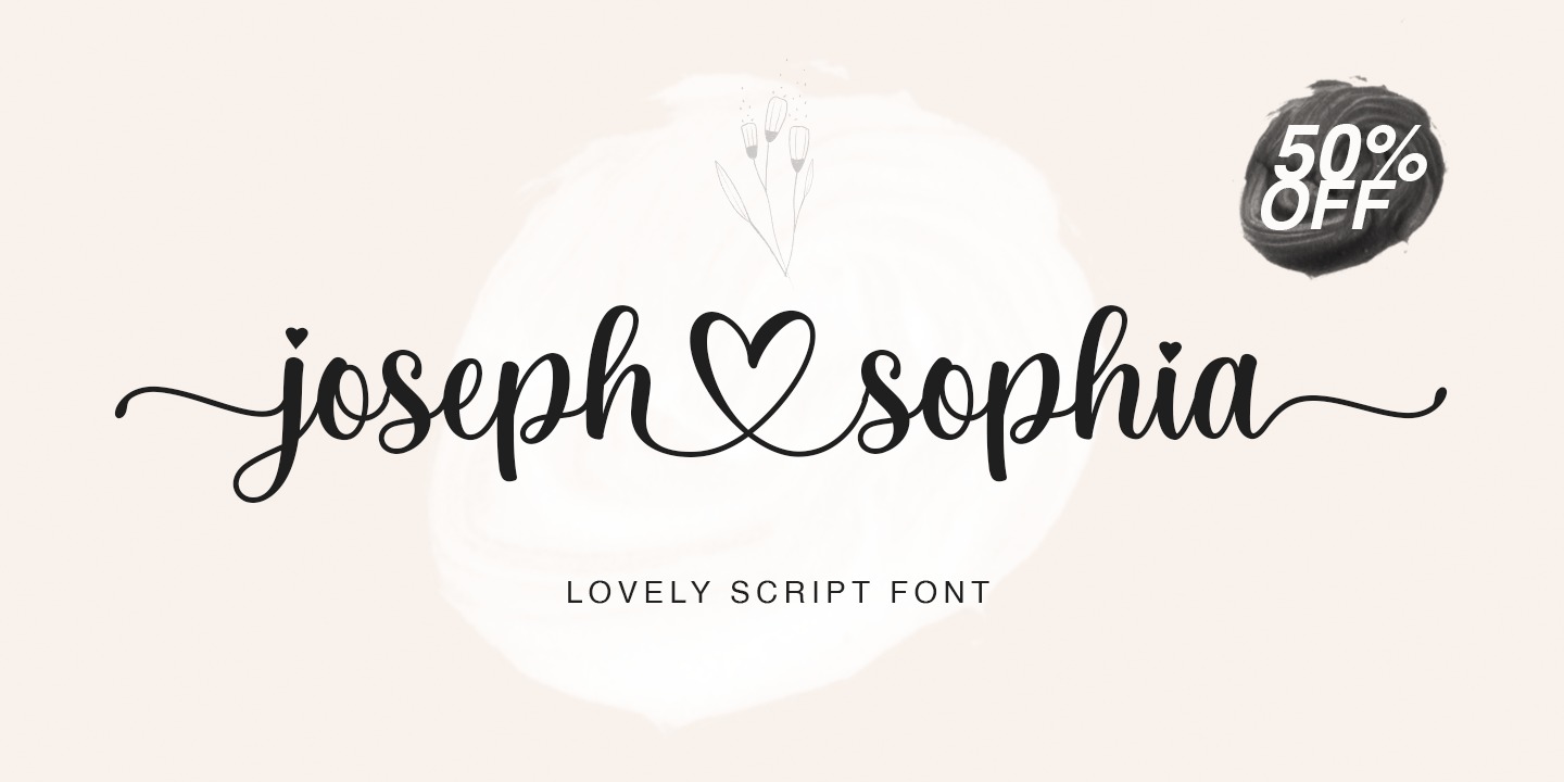 Example font Joseph Sophia #2
